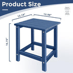 Outdoor Side Tables Adirondack, HDPE Small Table - Image 3