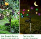 Kohlrabi Solar Garden Lights Outdoor, 6 Pack 60 LED Solar Firefly Lights - Image 3