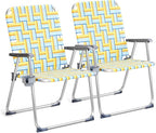 VINGLI Aluminum Oversize Patio Lawn Chairs Folding Set of 2 by VINGLI