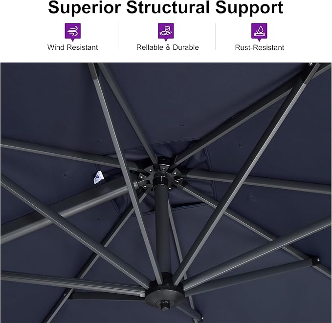 PURPLE LEAF 10'×10' Patio Umbrella - Image 4