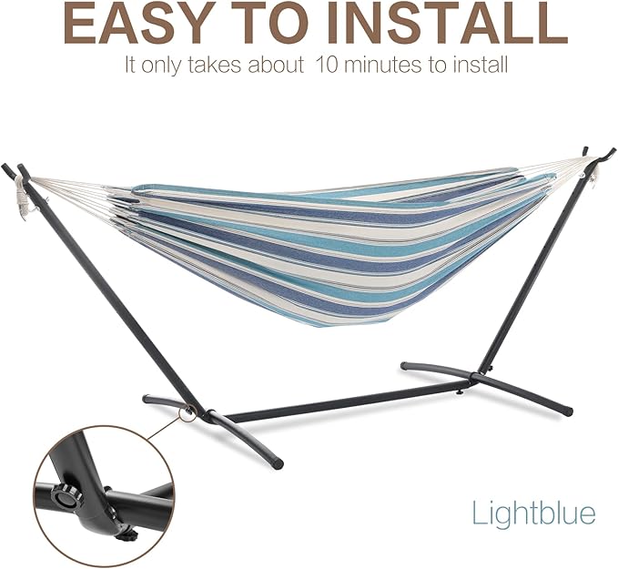 PNAEUT Double Hammocks with Stand - Image 5