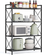 SONGMICS 4-Tier Metal Storage Rack, Shelving Unit by SONGMICSbySONGMICSHOME