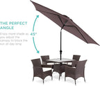 Best Choice Products 10ft Outdoor Table Compatible Steel Polyester Market Patio - Image 2
