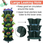 GameXcel Vertical Planter, 7 Tier Stackable Strawberry Planter - Image 2