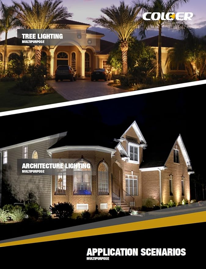 COLOER Brass Landscape Spotlights, 6 Pack Spotlight Fixture Outdoor - Image 7