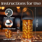 Birthday Gifts for Women Mom Grandma Ladies Solar Lanterns Outdoor Hanging - Image 3