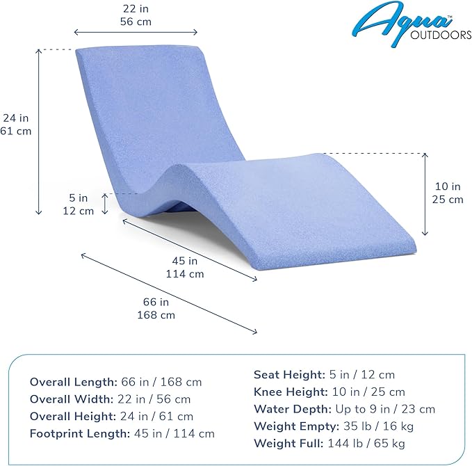 Aqua Outdoors Pool Chaise Lounge Chairs - Image 3