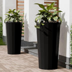 23.6" Tall Outdoor Planters Set of 2, Large Planters - Image 7