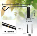 2PCS Wall Mounted Plant Hanger, Indoor/Outdoor Decorative Hook - Image 5