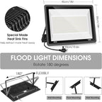 400W LED Stadium Flood Light Outdoor, 2400W Equivalent 50500LM 5000K Daylight - Image 4
