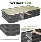 G GOOD GAIN 4-in-1 Adjustable Raised Garden Bed Kit | Galvanized Planter Boxes - Image 8