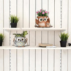 Swing Owl Hanging Planters for Indoor Plants, Cute Small Succulent Pots - Image 6