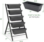 Giantex Set of 2 Vertical Raised Garden Bed, Elevated Planter Raised Beds - Image 4