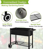 Raised Garden Bed with Legs for Outdoor Plants, Standing Elevated Planter Box - Image 6