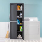 Sterilite 2-Pack 4 Shelf Cabinet, Lockable Utility Storage w/Adjustable Shelves - Image 4
