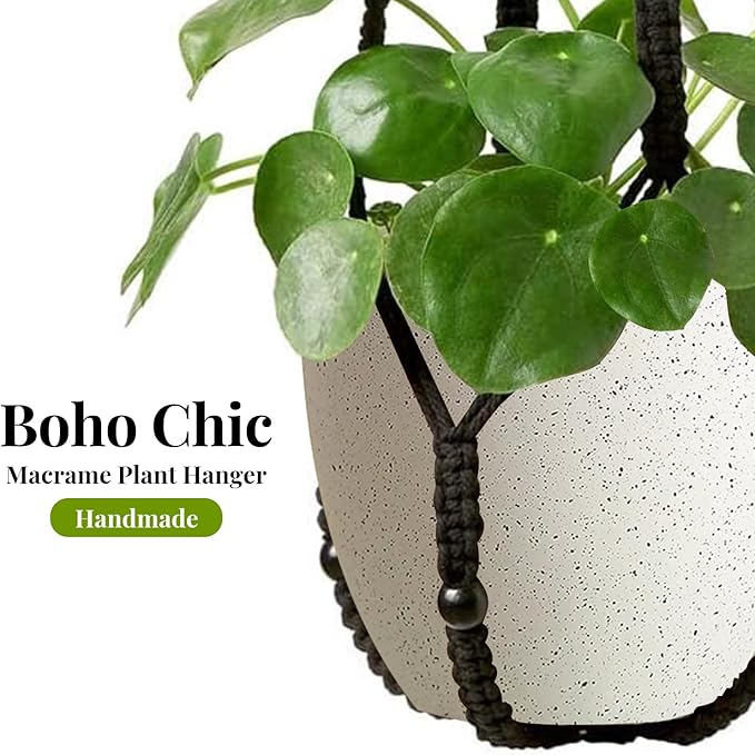 Macrame Plant Hanger Indoor Set of 4 - Image 2