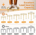 5 Pack Metal Plant Stand, Anti-Rust Iron Plant Stands - Image 2