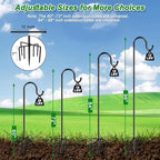 84" Shepherds Hooks for Outdoor, Heavy Duty Bird Feeder Pole - Image 4
