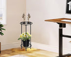CASIMR Plant Stand Indoor Outdoor, Metal Rustproof Flower Shelf 2 Tier 23.9 inch - Image 6