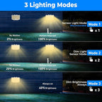 Peasur 2 Pack Solar Motion Lights Outdoor, 318 LED Solar Security Light - Image 4