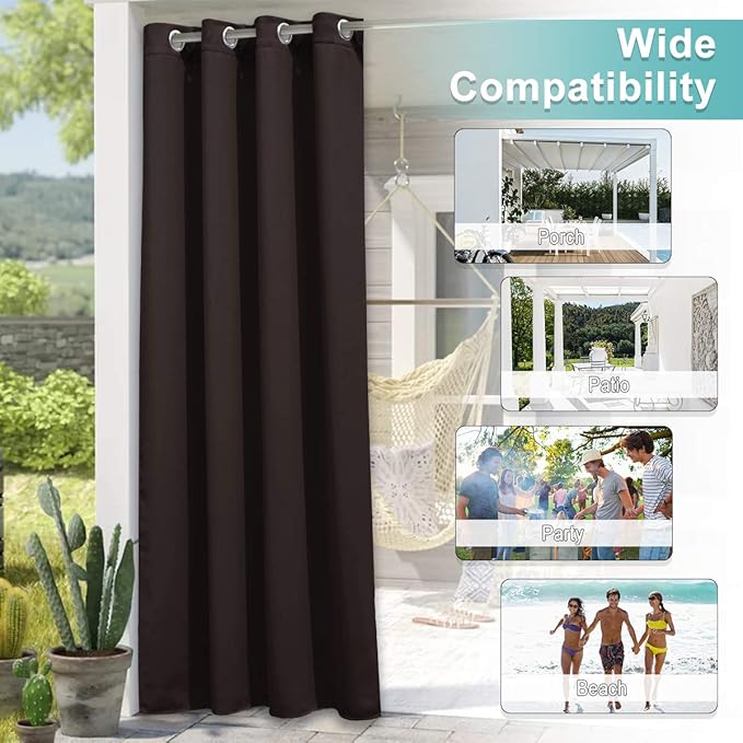 NICETOWN Indoor & Outdoor Curtain 95 Long - Image 5