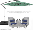 Best Choice Products 10ft Offset Cantilever Hanging Market Patio Umbrella - Image 2
