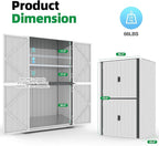AECOJOY Outdoor Storage Cabinet Waterproof, Large Tall Vertical Outdoor - Image 5