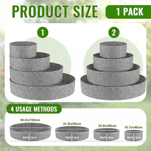 4 Pcs Plant Grow Bags 4 Tiered Strawberry Planter Tower Fabric Raised Garden - Image 2