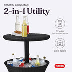 Keter Pacific Cool Bar Outdoor Patio Furniture and Hot Tub Side Table - Image 6
