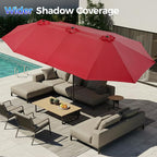 SUPERJARE 13FT Outdoor Umbrella - Image 4