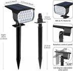 Solar Spot Lights Outdoor Color Changing, Christmas Landscape Spotlights - Image 7