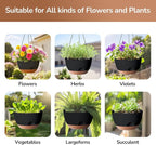 Hanging Planter for Indoor Plants, 10 Inch Self-Watering Hanging Planters - Image 5