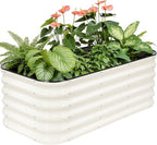 4×2×1.4FT Galvanized Raised Garden Bed Outdoor, Metal Raised Garden Bed Kit by TwentyNext