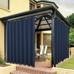 BONZER Outdoor Curtains for Patio Waterproof Thick Privacy Wide Grommet Light by Bonzer