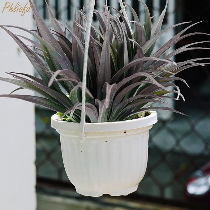 6Pcs Artificial Grass Fake Plants 17.3in Outdoor Plants UV Resistant Faux - Image 2
