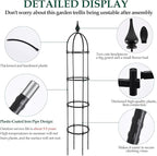 Obelisk Trellis for Climbing Plants Outdoor 6.6ft, Garden Tower Trellis for - Image 2