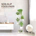 6 Tier Tall Plant Stand Indoor, Large Metal Wood Muti Level Vertical Planter - Image 6