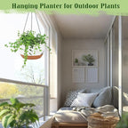Hanging Planters for Outdoor Indoor Plants, 2 Pack 10 Inch Hanging Basket - Image 6