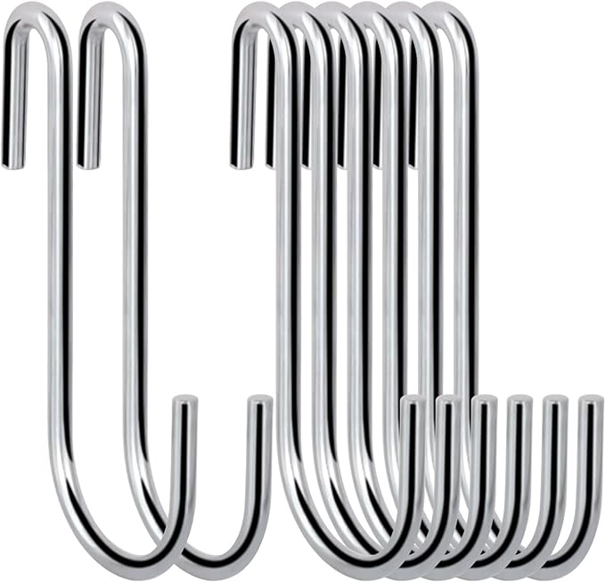 30 Pack 3 Inch S Hooks Heavy Duty Pan Pot Holder Rack Hooks Hanging Hangers S by ESFUN