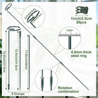 Mwellewm 6 Sets Plant Stakes 12/25/36 Inch Adjustable Plant Support Stakes Tall - Image 8