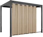 Easy-Going Linen Look Outdoor Curtains Waterproof Windproof Porch Curtains by Easy-Going