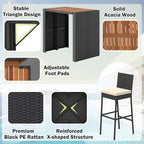 RELAX4LIFE 5-Piece Outdoor Bar Set - Image 5