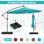 Tangkula 10ft Solar LED Patio Umbrella - Image 4