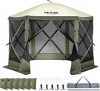 VEVOR Pop Up Gazebo Screen Tent 6 Sided Canopy Sun Shelter - Image 10