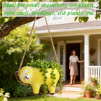 Hacaroa 2 Pack Sloth Hanging Planters - Image 8