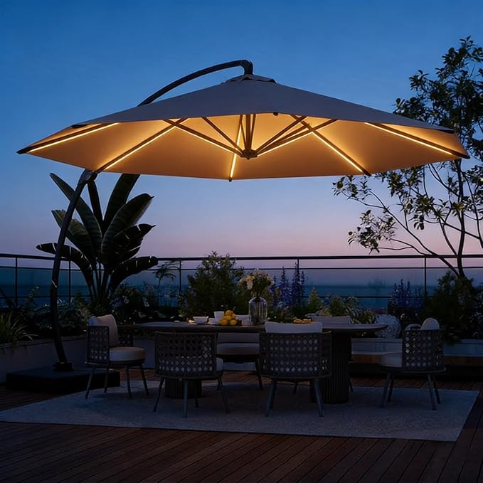 Aoxun 11 FT Cantilever Umbrella by Aoxun