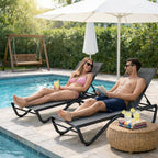 Kozyard Outdoor Chaise Lounge Chair, Full Flat Adjustable Patio Lounger - Image 8