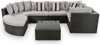Merax 7-Piece Outdoor Wicker Sectional Sofa Set, Modular Rattan Conversation Set - Image 7