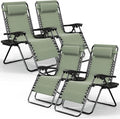 Nestl Zero Gravity Chairs Set of 4, Patio Lounge Chair Outdoor by Nestl