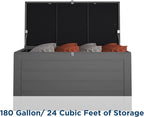 Cosco Outdoor Living 88180BGY1E Cosco Outdoor Patio Storage, Extra Large - Image 3